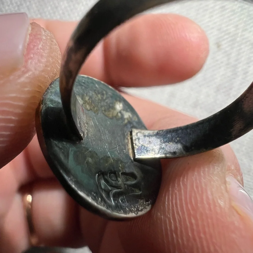 Silver Maze Design Men's Ring